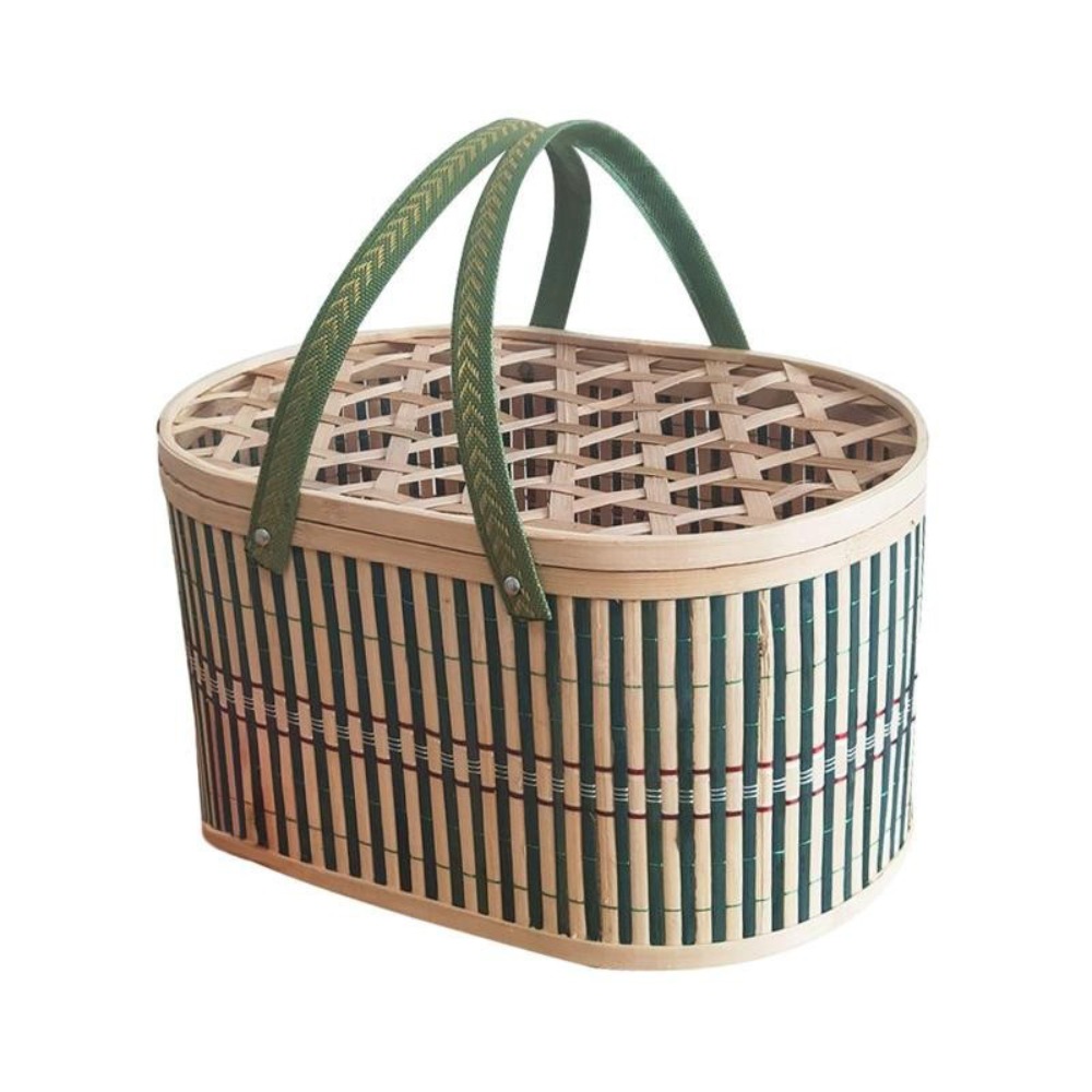 Food Snacks Gifts - Cestino di bambù durevole fatto a