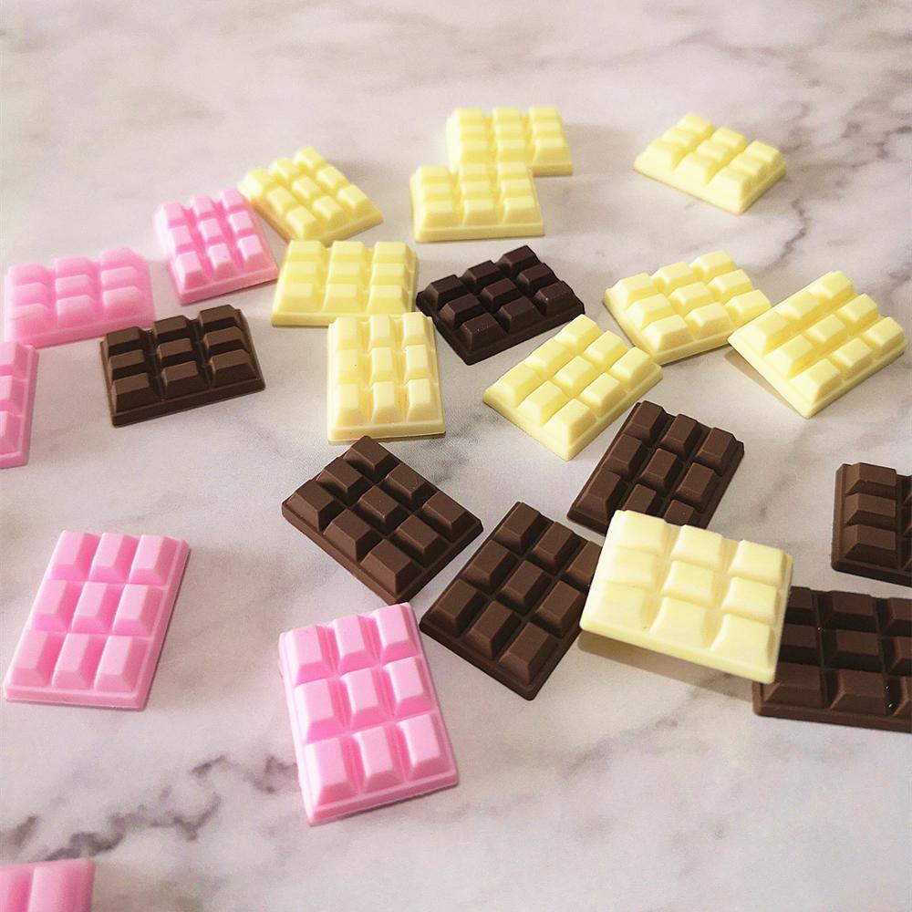 Junk Food Snacks - 10 pz 23*16mm Mix cioccolato polimero