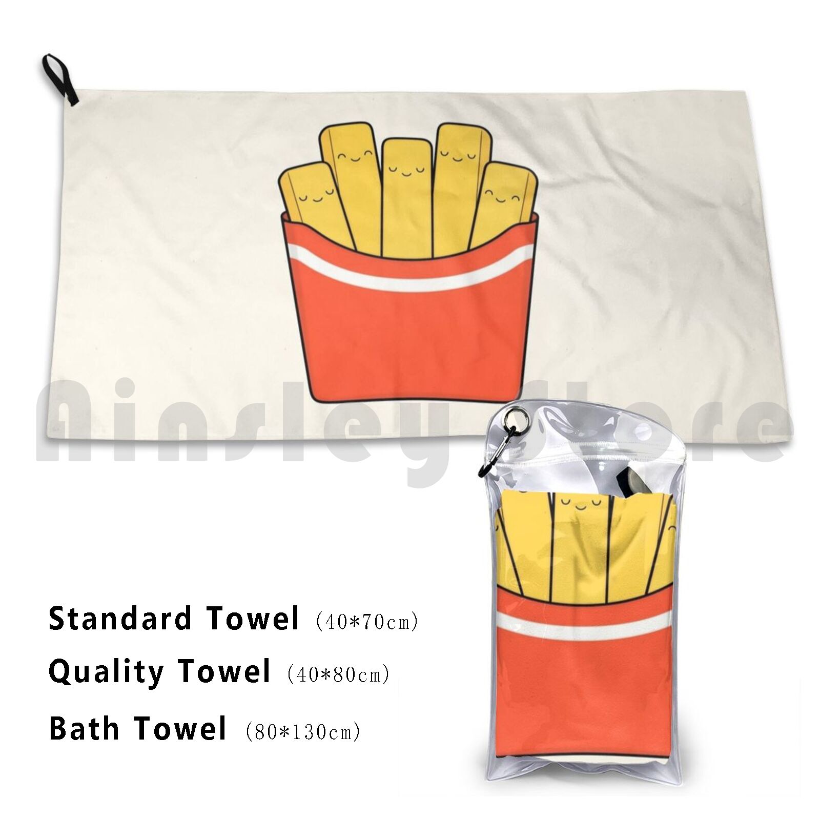 Yummy Food Snacks - Best Patatine fritte Asciugamano da bagno