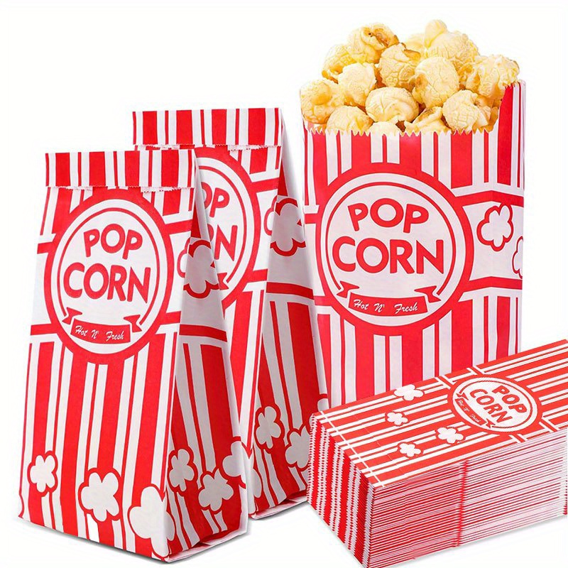 Food Snacks Gifts - 20/50 Sacchetti per Popcorn Monoporzione in