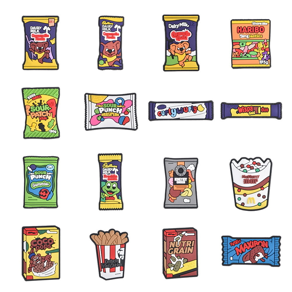 Food Snacks Gifts - UK Fast Food Decorazione per scarpe
