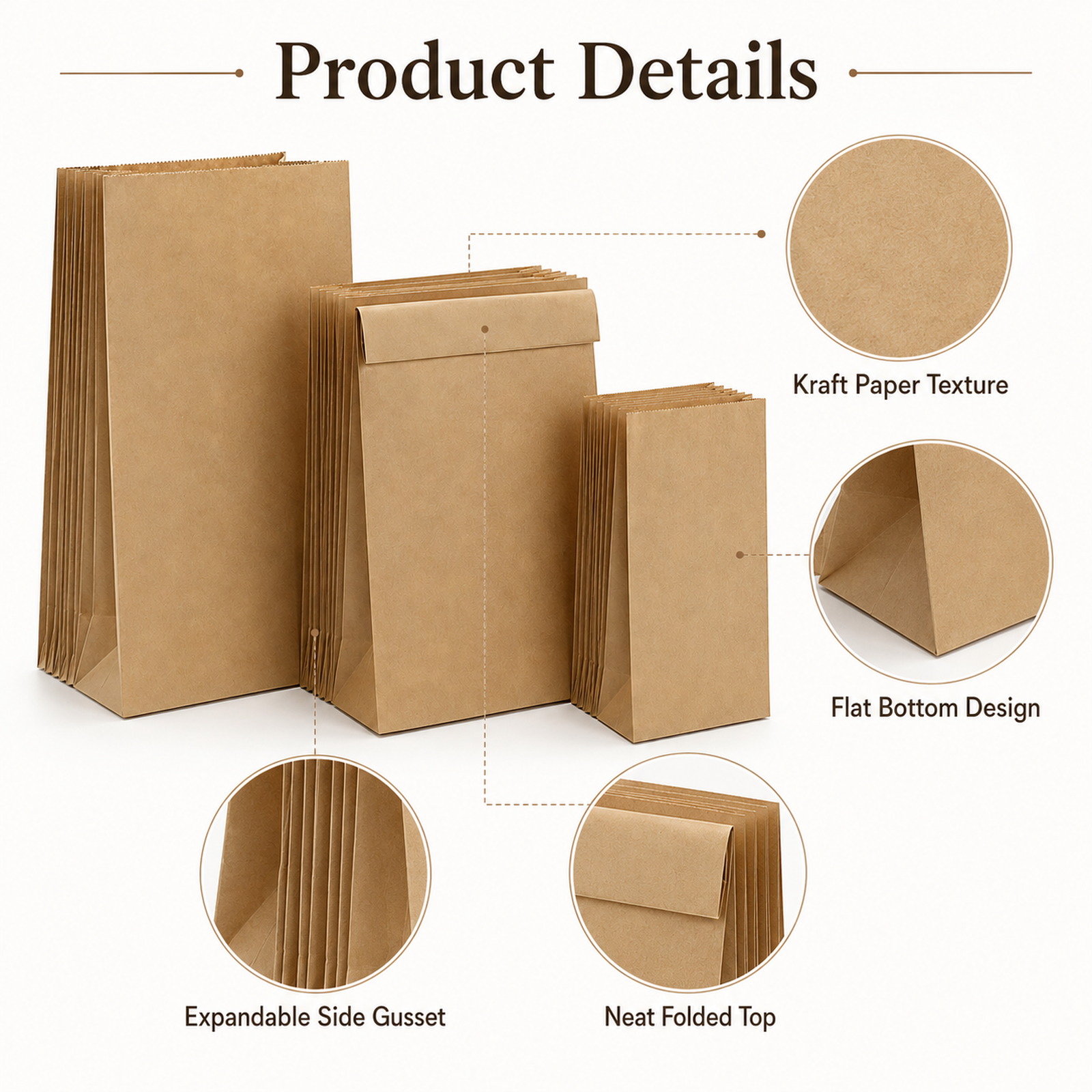 Sacchetti di carta marrone Kra - Food Snacks Party recensione e prezzo