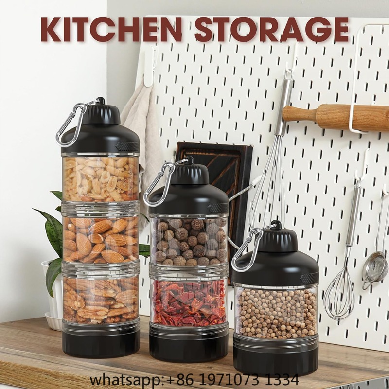 Contenitore Portatile a 3 Stra - Food Snacks With Protein recensione e prezzo